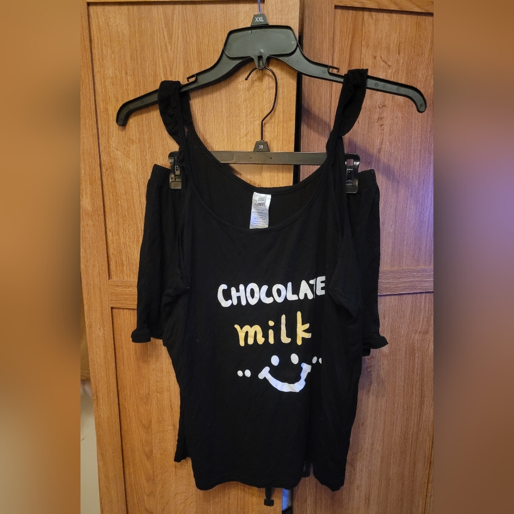 Asimoon kawaii style chocolate milk pajama set women's size XXL